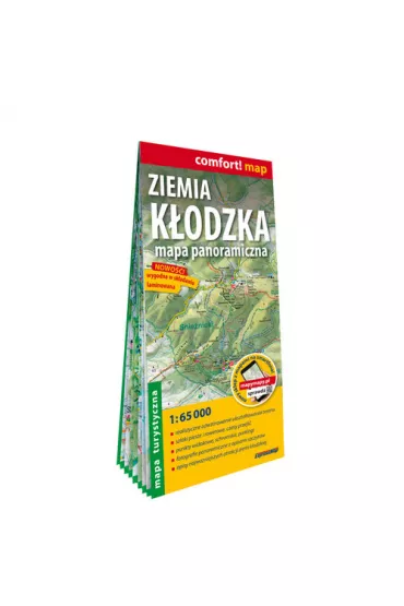 Ziemia K�odzka panoramiczna mapa turystyczna 1:65 000 laminat 2022