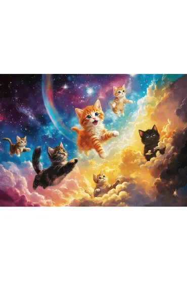 Puzzle 500 Kosmiczne kotki TREFL