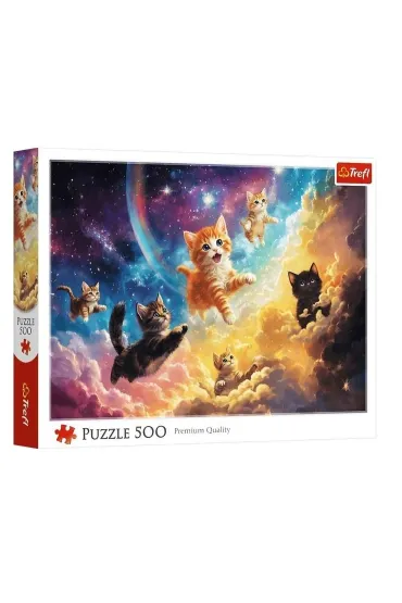 Puzzle 500 Kosmiczne kotki TREFL