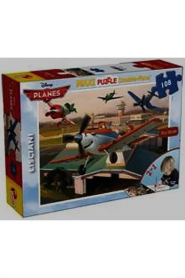 Puzzle dwustronne 108 el. maxi Planes Lisciani