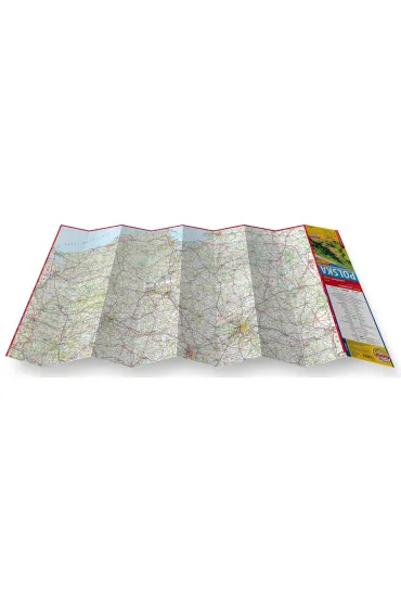 Polska mapa samochodowa 1:750 000 laminat 2026