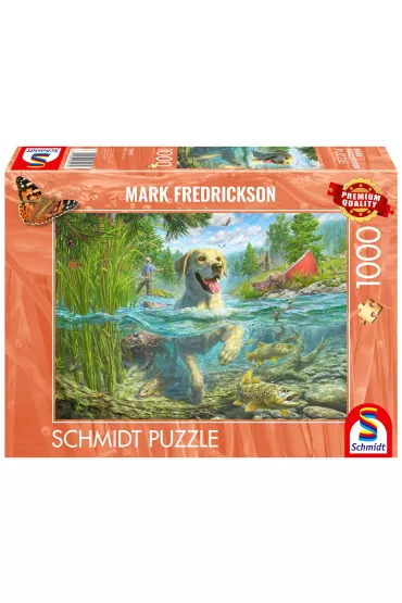 Puzzle PQ 1000 Mark Fredrickson Labrador na rybach Schmidt Spiele-Puzzle - Mark Fredrickson