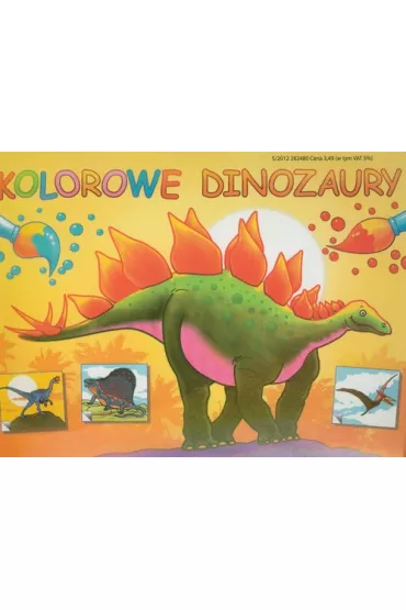 Kolorowe dinozaury Malowanie z naklejkami
