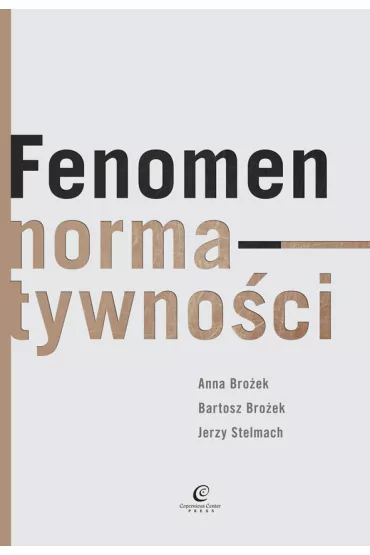 eBook Fenomen normatywnoci mobi epub - Anna Broek, Bartosz Broek, Jerzy Stelmach