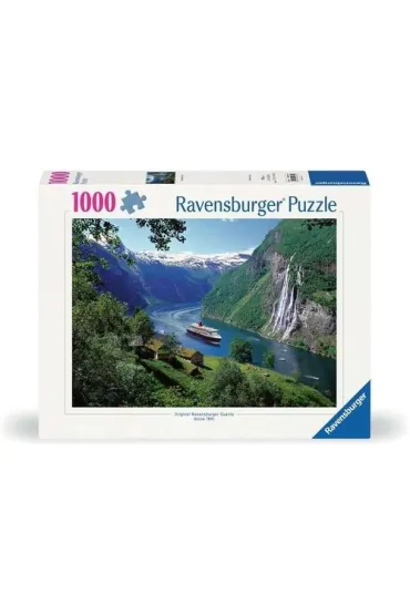 Puzzle 1000 el. Fiord w Norwegii Ravensburger