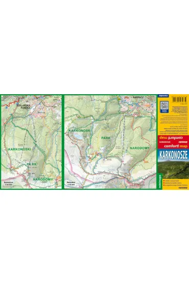 Karkonosze laminowana mapa turystyczna mini 1:90 000