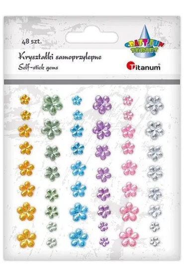 Titanum Kryszta�ki samoprzylepne kwiaty