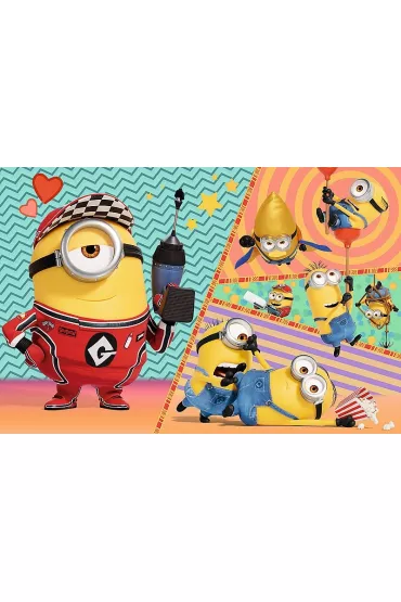 Puzzle 60 el. Weso�e Minionki Trefl