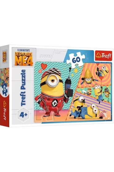 Puzzle 60 el. Weso�e Minionki Trefl