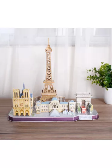 Puzzle 3D 114 el. City Line Paris Cubic Fun