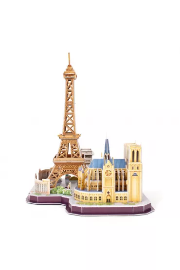 Puzzle 3D 114 el. City Line Paris Cubic Fun