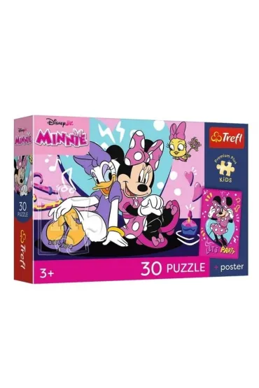 Puzzle 30 element�w Radosna Minnie TREFL 18340