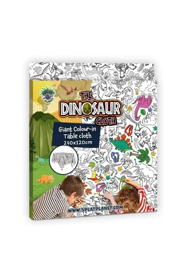 Obrus do pomalowania Dinozaury 240x120cm Splat Planet