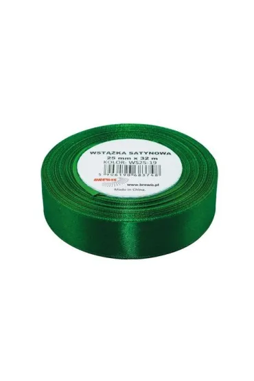 Brewis Wst��ka satynowa zielona 25mm x 32m