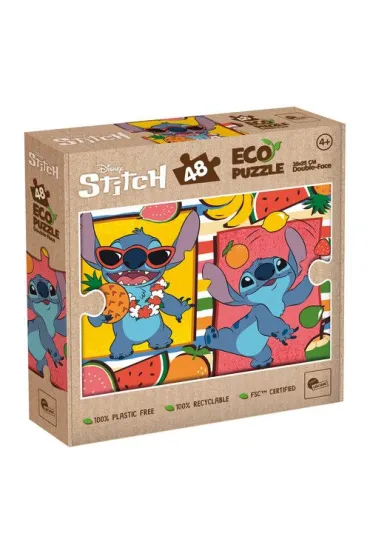 Puzzle dwustronne eko 48 el. Stitch Lisciani