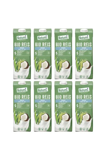 Natumi Nap�j ry�owo-kokosowy bezglutenowy Zestaw 8 x 1 l Bio