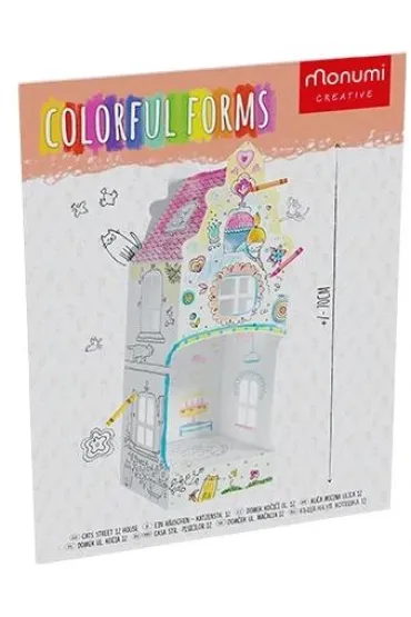 Puzzle 6 el. Kolorowanka domek L - Ul. Kocia Monumi