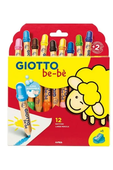 Kredki grube 12 kolor�w Bebe GIOTTO