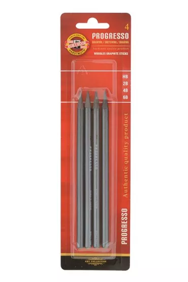 Koh-I-Noor O��wek grafitowy Progresso HB/2B/4B/6B 9814 4 szt.
