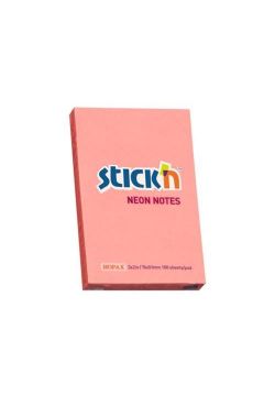 Stickn Notes samoprzylepny Neon 76 x 51 mm rowy