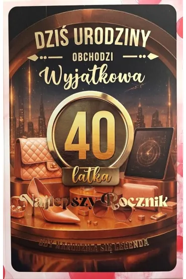 Yeku Karnet z wymiennymi rocznikami 40 damska