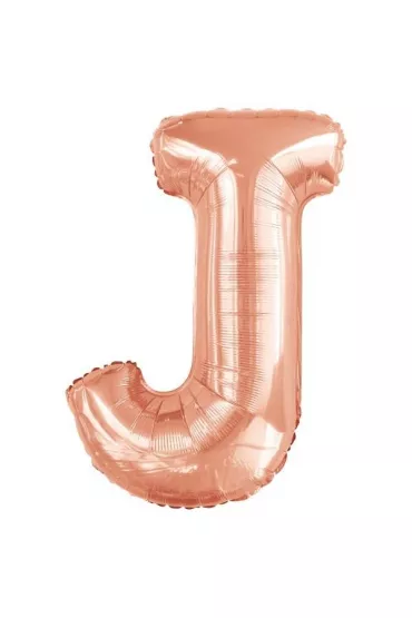 Amscan Balon foliowy litera J r�owe z�oto 58x86cm
