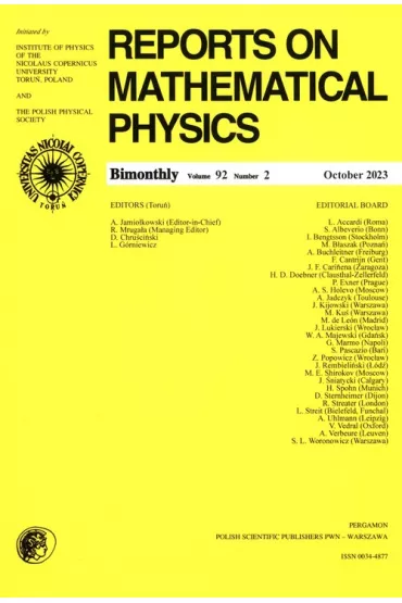 Reports on Mathematical Physics 92/2 2023