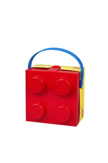 Lunchbox klocek LEGO z r�czk� Czerwony