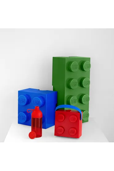 Lunchbox klocek LEGO z r�czk� Czerwony
