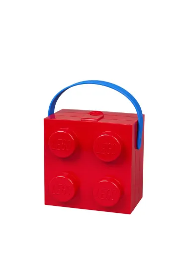 Lunchbox klocek LEGO z r�czk� Czerwony