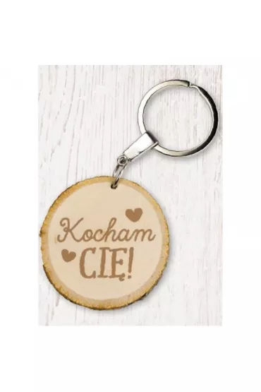 Kukartka Brelok Ekoart "Kocham Ci�!"