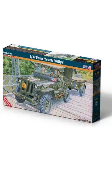 Model do sklejania - Pojazd 1/4 Tonn Truck "Willys" 1:35 Mastercraft