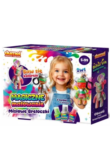 Magiczne malowanie misiowe breloczki Dumel