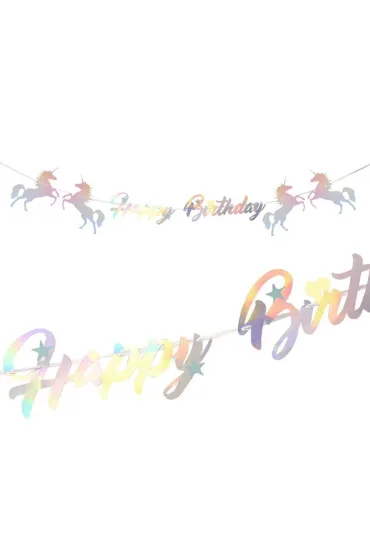 Girlanda Happy Birthday Jednoro�ec