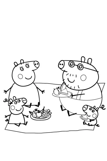Peppa Pig. Wodne kolorowanie 13. Nie ma to jak rodzinka!