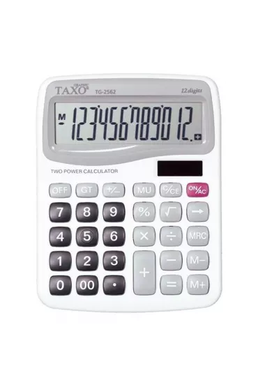 Titanum Kalkulator Taxo 12-pozycyjny TG-2562 bia�y