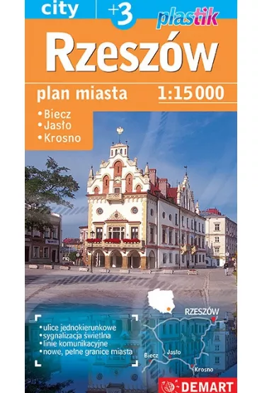 RZESZ�W plan miasta wersja plastik