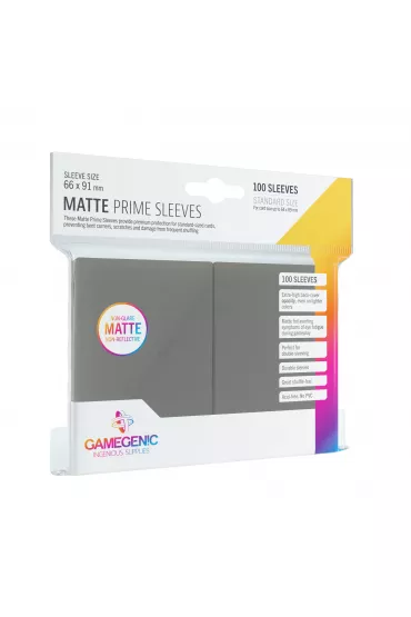 Gamegenic Koszulki Matte Prime CCG Sleeves Dark Grey 66 x 91 mm 100 szt.