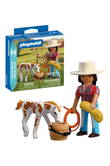 Playmobil DuoPack Kowbojka ze �rebakiem 72026