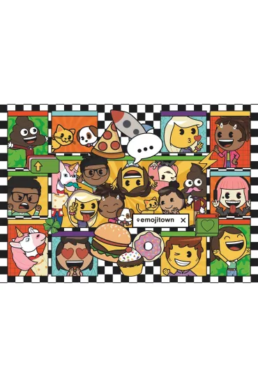 Puzzle 180 el. SuperColor. Emojii Town Clementoni