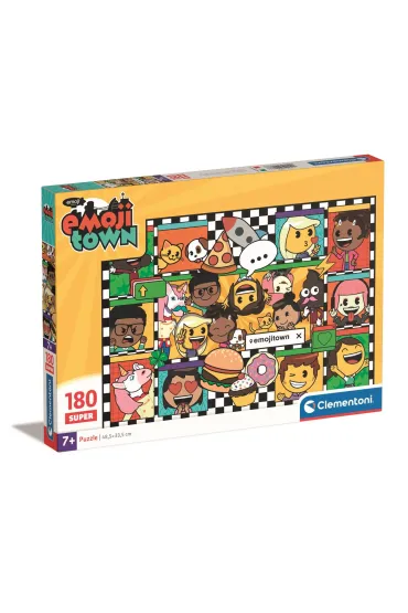 Puzzle 180 el. SuperColor. Emojii Town Clementoni