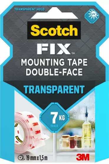 Scotch Ta�ma monta�owa transparentna 19mm x 1.5m