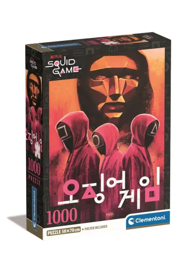 Puzzle 1000 el. Compact Netflix Squid Game Clementoni
