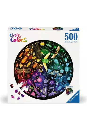 Puzzle 500 el. 2D Paleta kolor�w. Insekty Ravensburger
