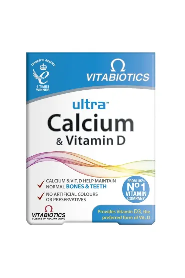 Vitabiotics Ultra Calcium + Vitamin D suplement diety 30 tab.