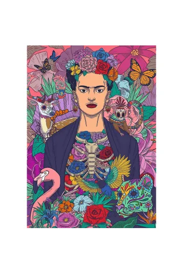 Puzzle 1000 el. Frida Kahlo: Kwitn�ca dusza Trefl