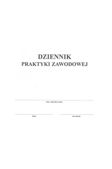 Dziennik praktyki zawodowej A5 mi�kka oprawa (02152)
