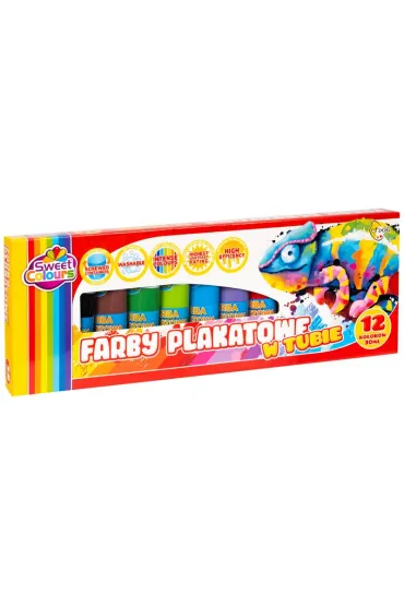 Otocki Farby plakatowe w tubie 12 x 30 ml