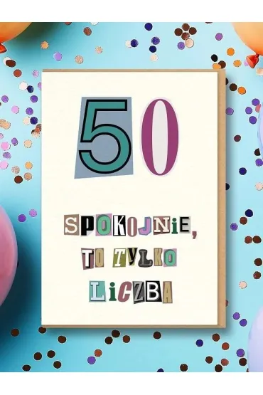 Nadwyraz.com Karnet Urodziny 50
