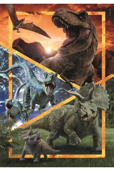 Puzzle 104 el. SuperColor. Jurassic World Clementoni